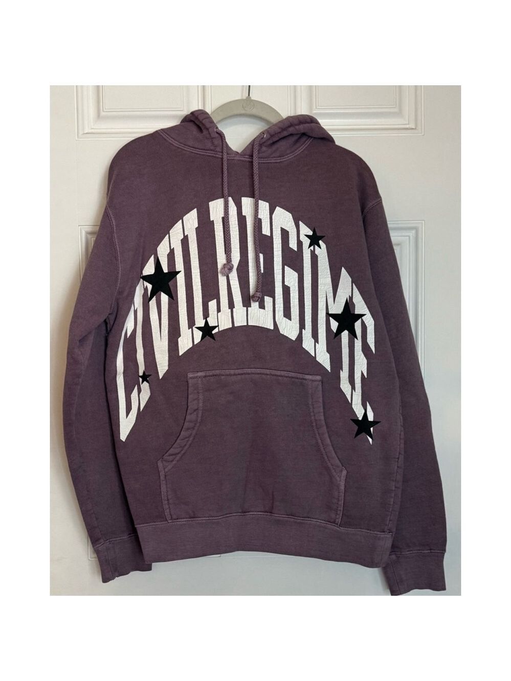 Men's Civil Regime Hoodie Size S Purple
